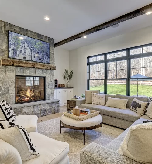 farm house living room and fire place ideas - Copy (2)