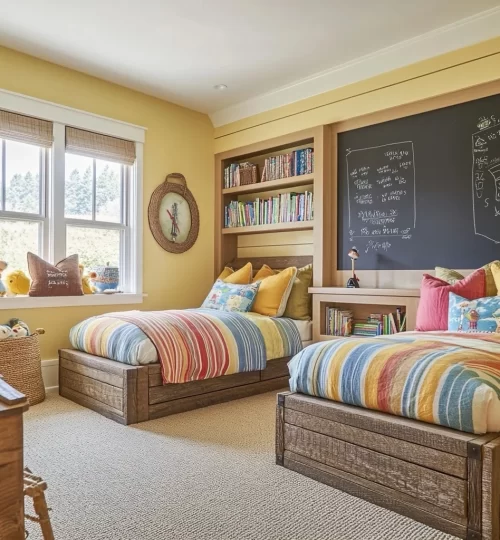 farm house with large porch kids bedroom
