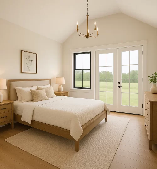 lightfilled farmhouse bedroom